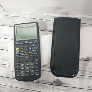 Texas Instruments TI-83  Graphing Calculator with Cover  Needs 4 AAA Batteries